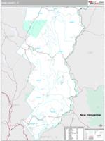 Essex County, VT Wall Map Zip Code