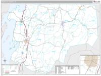 Franklin County, VT Wall Map Zip Code