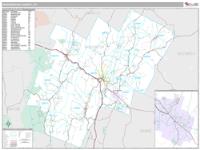 Washington County, VT Wall Map Zip Code
