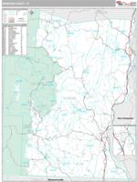 Windham County, VT Wall Map Zip Code