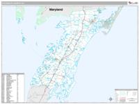 Accomack County, VA Wall Map Zip Code