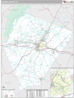 Albemarle County, VA Wall Map Zip Code