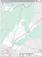 Botetourt County, VA Wall Map Zip Code