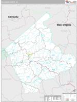 Buchanan County, VA Wall Map Zip Code
