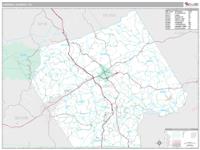 Carroll County, VA Wall Map Zip Code