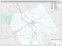 Carroll County, VA Wall Map