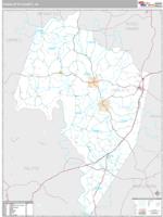 Charlotte County, VA Wall Map Zip Code