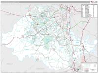Chesterfield County, VA Wall Map Zip Code