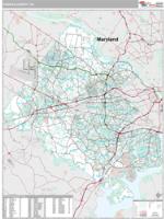 Fairfax County, VA Wall Map Zip Code