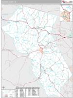 Fauquier County, VA Wall Map Zip Code