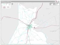 Greensville County, VA Wall Map Zip Code