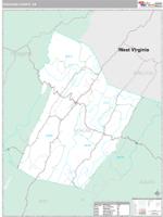 Highland County, VA Wall Map Zip Code