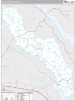 King and Queen County, VA Wall Map Zip Code