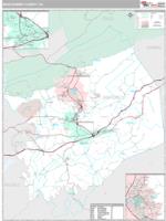 Montgomery County, VA Wall Map Zip Code