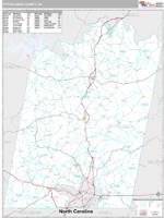 Pittsylvania County, VA Wall Map Zip Code