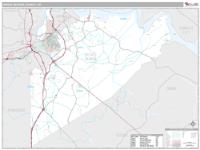 Prince George County, VA Wall Map Zip Code
