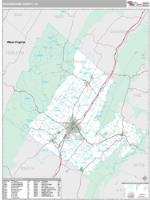 Rockingham County, VA Wall Map Zip Code