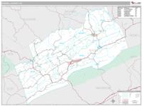 Russell County, VA Wall Map Zip Code