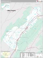 Shenandoah County, VA Wall Map Zip Code