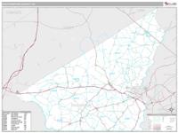 Southampton County, VA Wall Map Zip Code