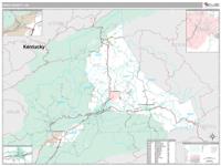 Wise County, VA Wall Map Zip Code