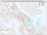 York County, VA Wall Map Zip Code