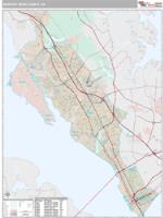 Newport News County, VA Wall Map Zip Code