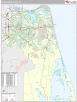 Virginia Beach County, VA Wall Map Zip Code