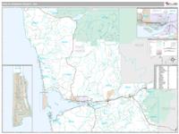 Grays Harbor County, WA Wall Map Zip Code