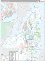Kitsap County, WA Wall Map Zip Code