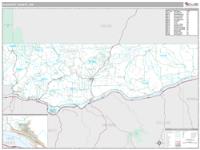 Klickitat County, WA Wall Map Zip Code