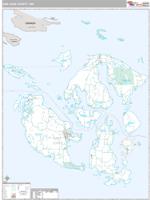 San Juan County, WA Wall Map Zip Code