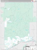 Skamania County, WA Wall Map Zip Code