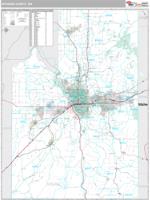 Spokane County, WA Wall Map Zip Code