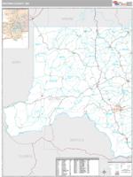 Whitman County, WA Wall Map Zip Code