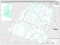 Hampshire County, WV Wall Map Zip Code