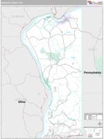 Hancock County, WV Wall Map Zip Code