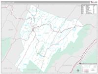 Hardy County, WV Wall Map Zip Code