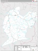 Lincoln County, WV Wall Map Zip Code