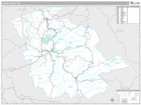 Logan County, WV Wall Map Zip Code