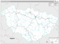 McDowell County, WV Wall Map Zip Code