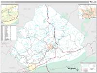 Mercer County, WV Wall Map Zip Code