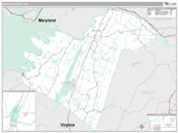 Morgan County, WV Wall Map Zip Code