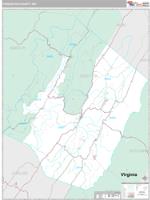 Pendleton County, WV Wall Map Zip Code