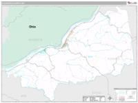 Pleasants County, WV Wall Map Zip Code