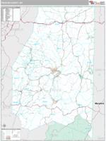 Preston County, WV Wall Map Zip Code