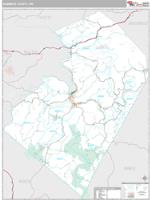 Summers County, WV Wall Map Zip Code