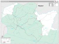 Tucker County, WV Wall Map Zip Code