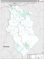 Wayne County, WV Wall Map Zip Code