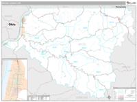 Wetzel County, WV Wall Map Zip Code